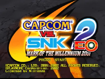 Capcom vs screen shot title